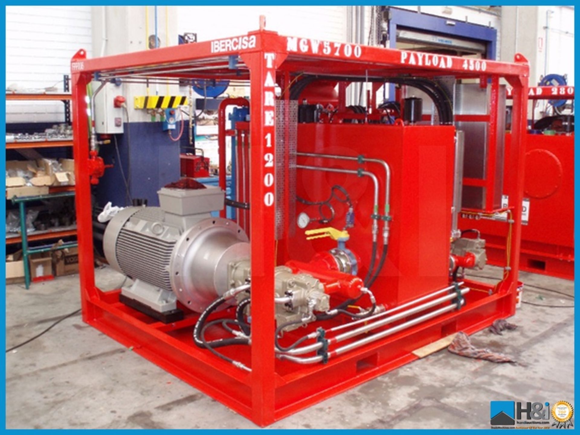 132kW Zone I Ibercisa Electro Hydraulic Power Unit. Western European manufactured. The Electro