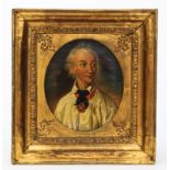 Ecole russe (XIXe s.), Portrait du maréchal Alexandre Souvorov, huile sur toile, 24x20,5 cm