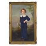 Mathilde Foerster-Bolla (XIXe - XXe s.), Portrait d'enfant, huile sur toile, signée et datée 1936,