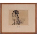 Théophile Alexandre Steinlen (1859-1923), Lion assis, encre sur papier, 21x27 cm (à vue)