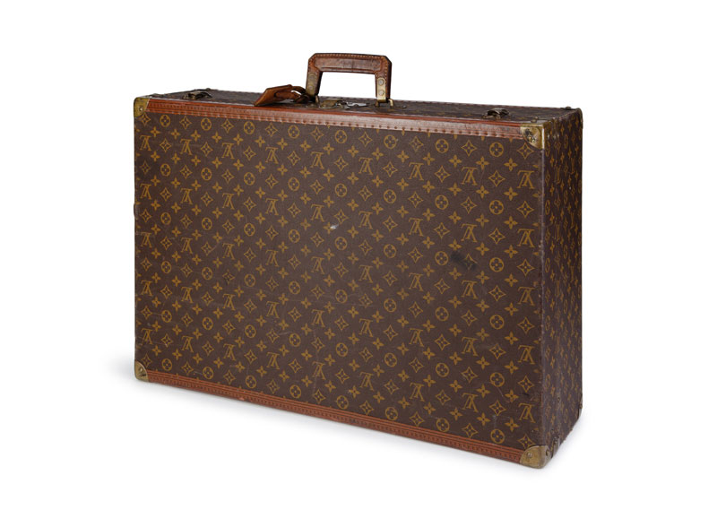 Louis Vuitton, valise rigide Alzer 70 en toile enduite monogrammée et cuir naturel, avenue Marceau - Image 2 of 3