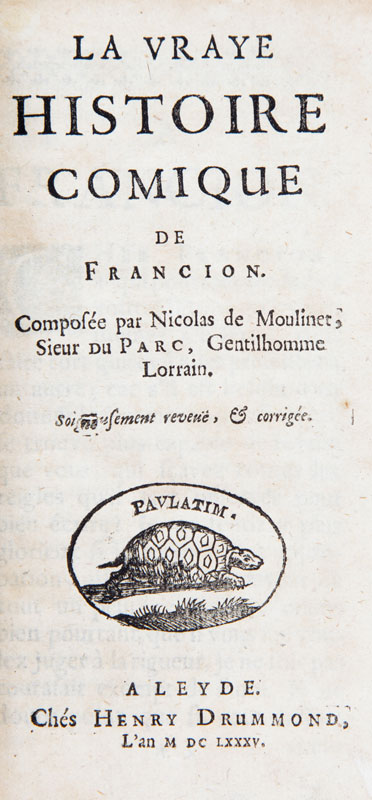 [SOREL (Charles)]. La vraye histoire comique de Francion composée par Nicolas de Moulinet... - Image 3 of 5