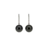 Paire de pendants d'oreilles en or ...