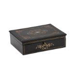 Coffret rectangulaire en bois de placage, ...