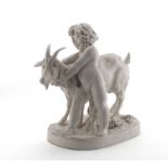 Groupe en porcelaine blanche de Capodimonte, ...