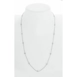 Collier en or gris 750 alterné ...