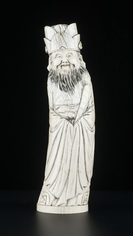 Li Bai, sculpture en ivoire de style ...