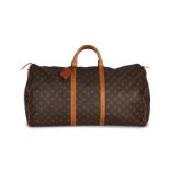 Vuitton, sac Keepall 60 toile enduite ...