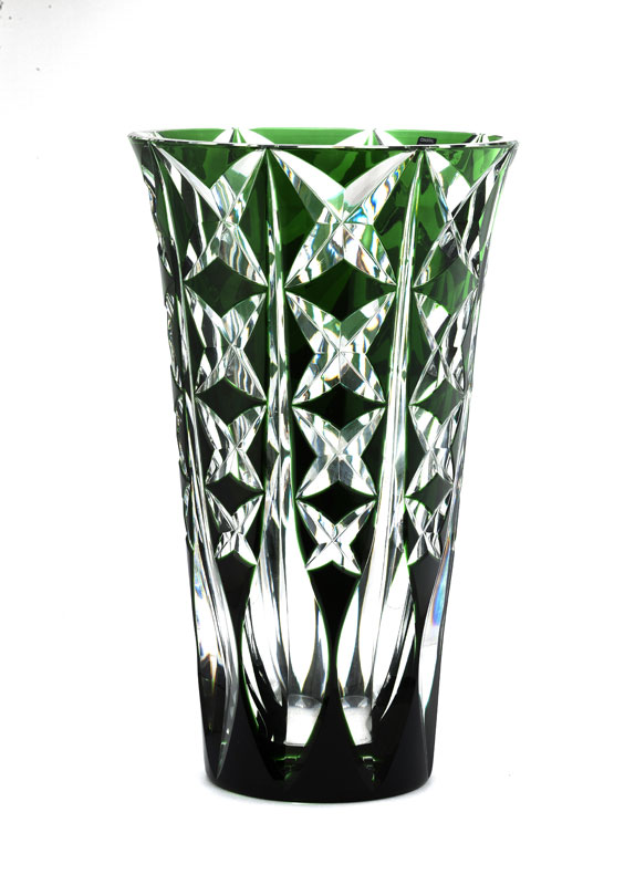Important vase en cristal taillé ...