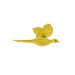 Broche oiseau en or 750 ciselé ...