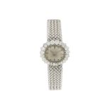 Montre-bracelet en or gris sertie ...