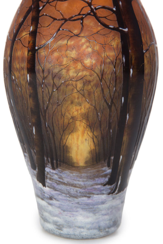 Vase balustre en verre multicouche ... - Image 2 of 4