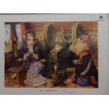 Terence Cuneo.  Two coloured prints of mice entitled Opportunist and Rt Hon Cornealeous