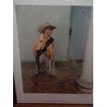 Terence Cuneo.  A coloured print entitled The Deputys Deputy, framed and glazed - 18in. x 16in,