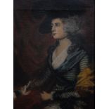 An unsigned oil on canvas - The Duchess of Devonshire