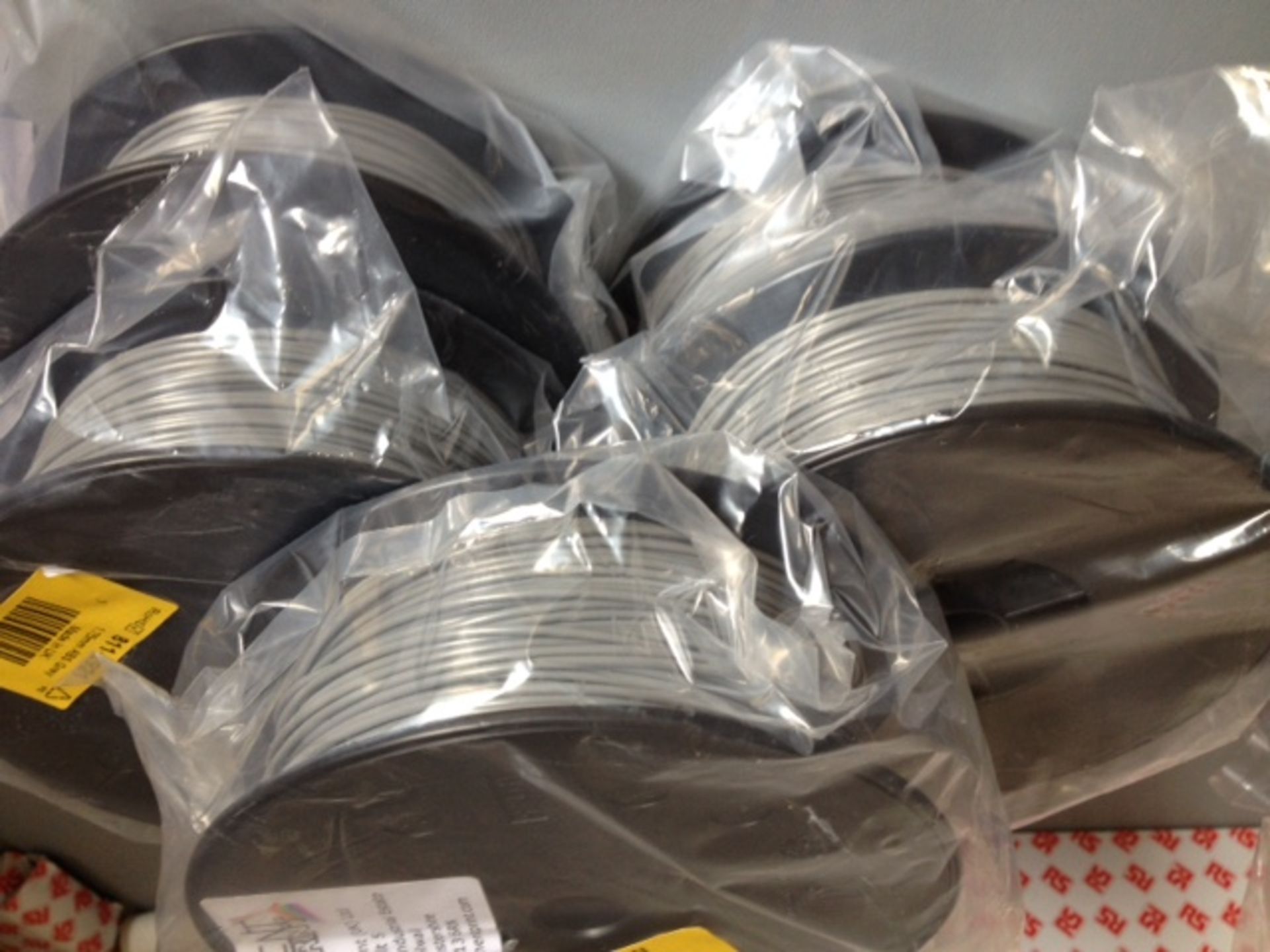 5 x Reels of Grey 3D-Printer filament ABS 1.75mm