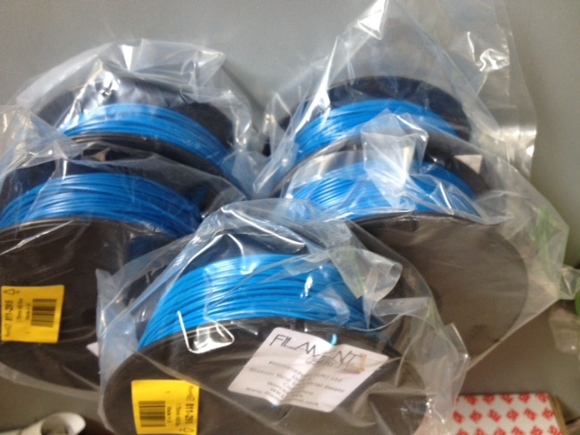 5 x Reels of Blue 3D-Printer filament ABS 1.75mm