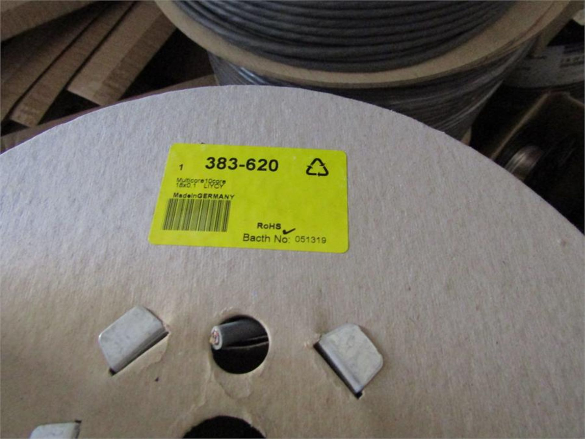 100m Reel 10 Core Screened Grey Industrial Cable - Image 2 of 2