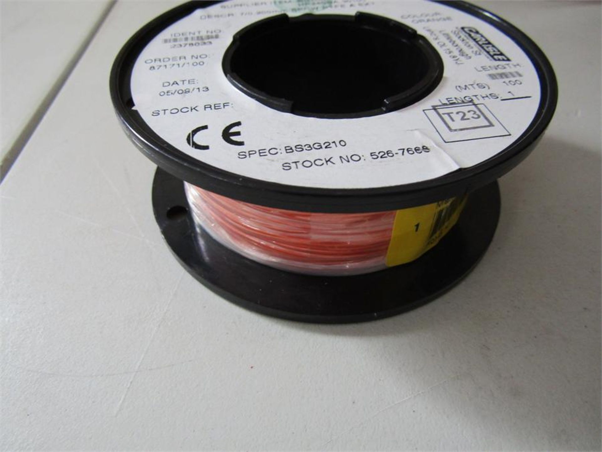 8 x 100m Reels Single Core Harsh Environment Wire