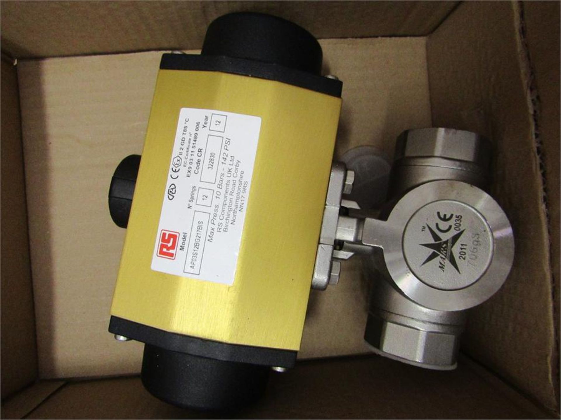Actuated Valve Stainless Steel 3 Way, 1-1/4in Pipe