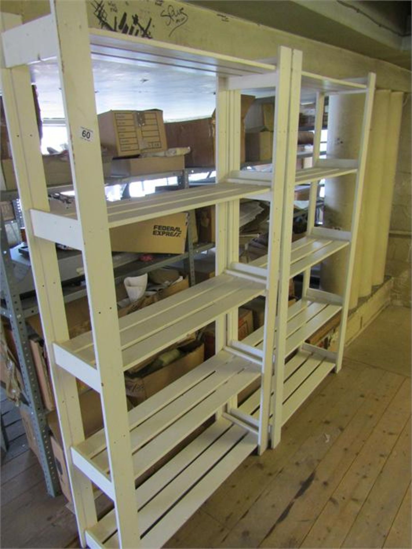 3 Wooden Shelving Units