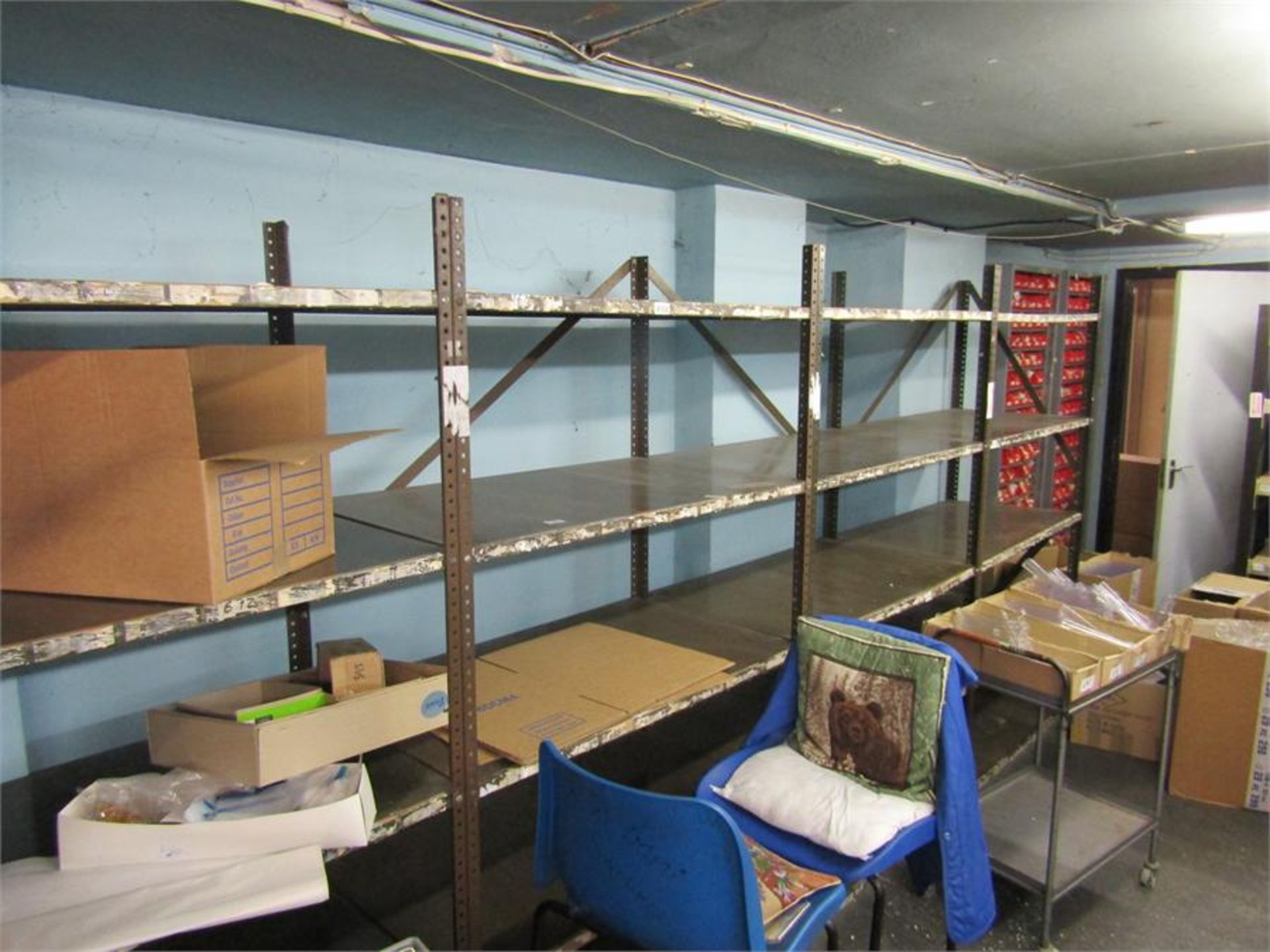 4 Metal Shelving Units