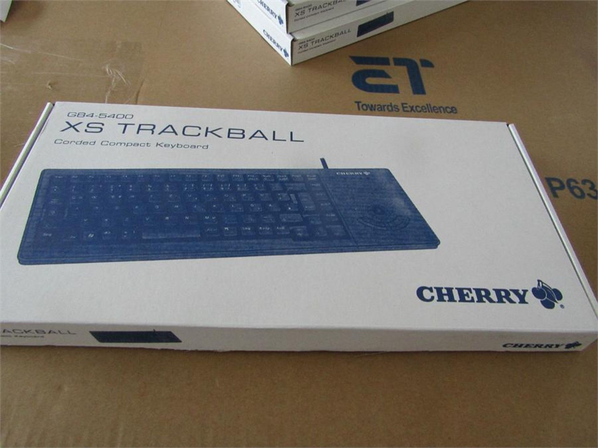 Cherry Wired Black PS/2 Compact Trackball Keyboard - Image 2 of 3