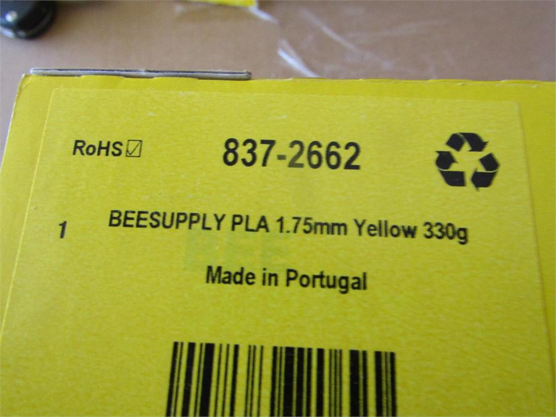 5 Reels Beeverycreative 1.75mm 3D Printer Yellow - Image 2 of 2