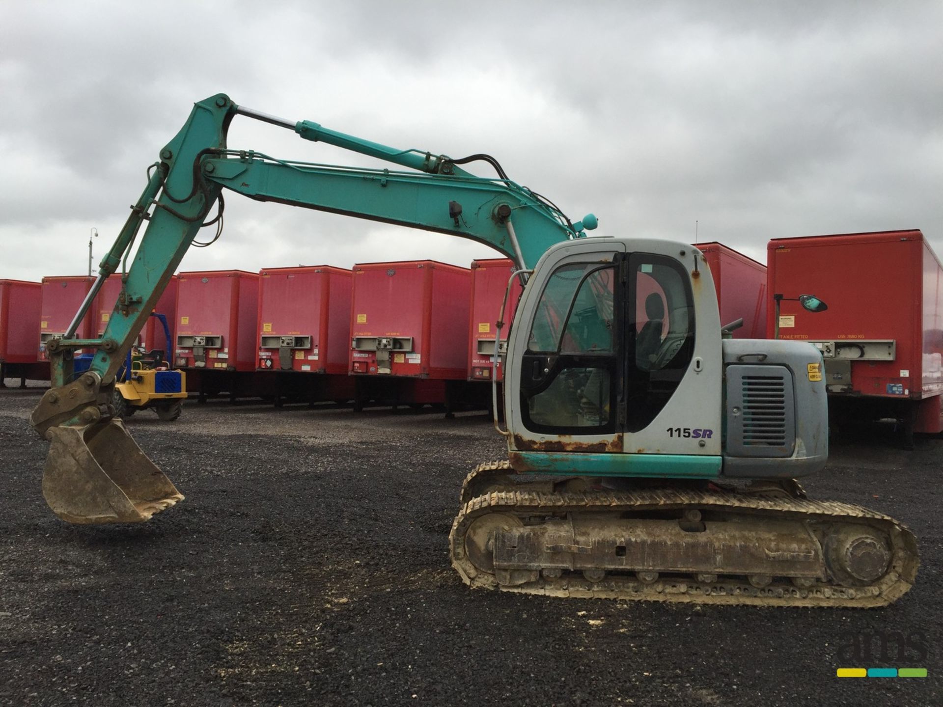 2000, Kobelco SR115 Excavator Serial No. MV01/00567, Hrs 9676 approx, 1 x Bucket, Steel Tracks