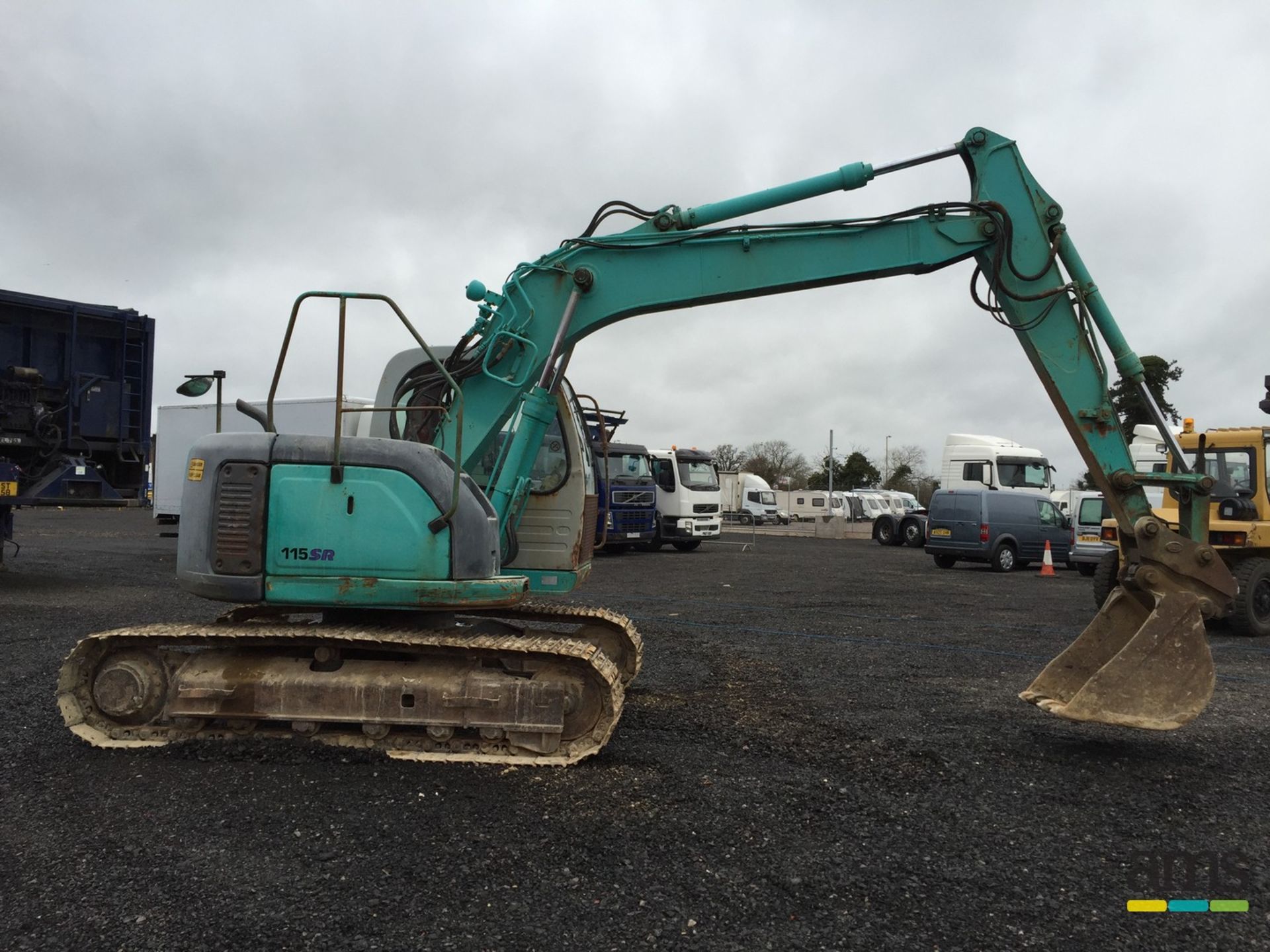 2000, Kobelco SR115 Excavator Serial No. MV01/00567, Hrs 9676 approx, 1 x Bucket, Steel Tracks - Image 2 of 12