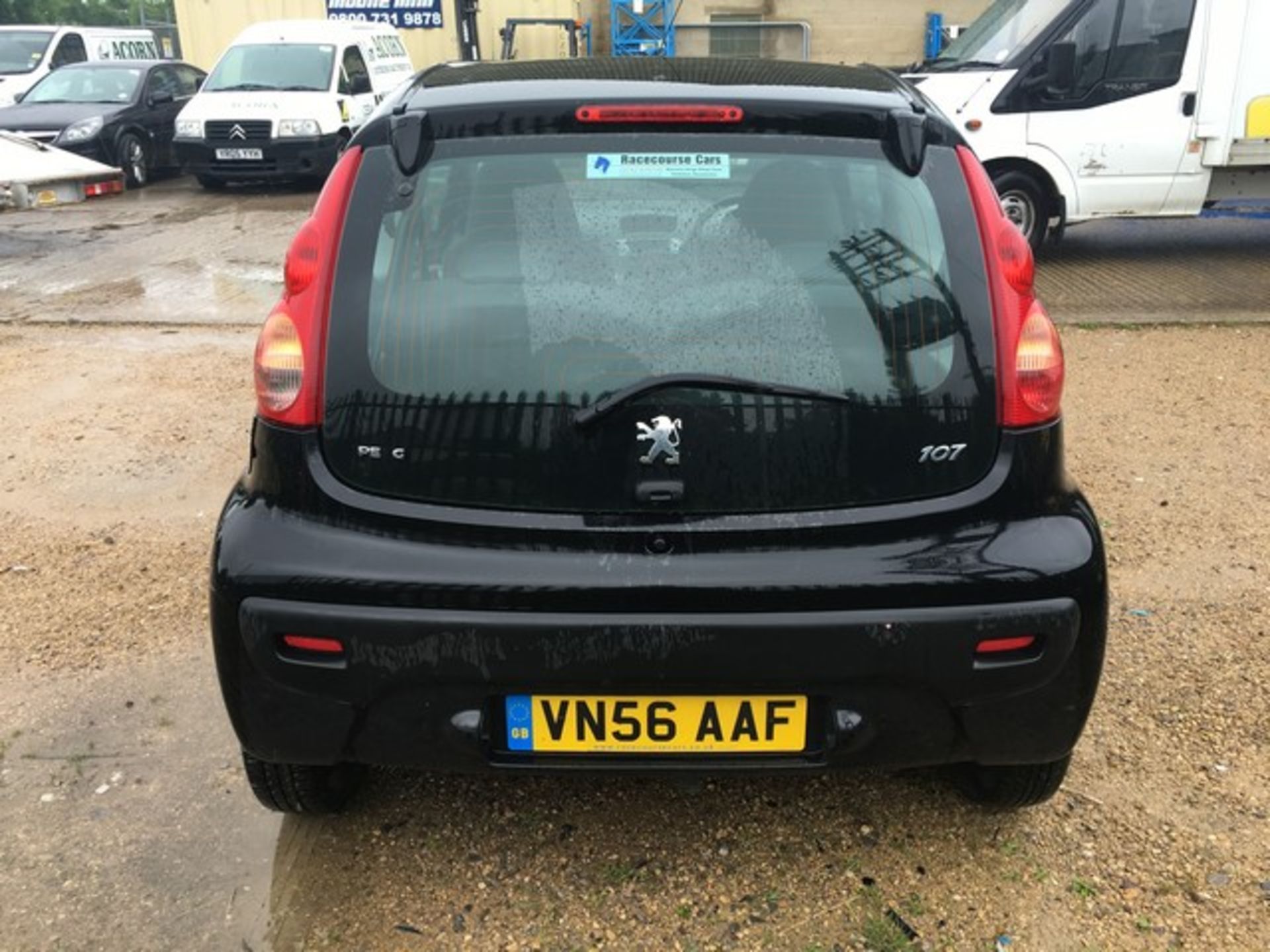 2006, Peugeot 107 Urban 3 Door Hatchback, Reg. No: VN56 AAF, 998cc, Black, Petrol, Manual, No MOT, - Image 5 of 8