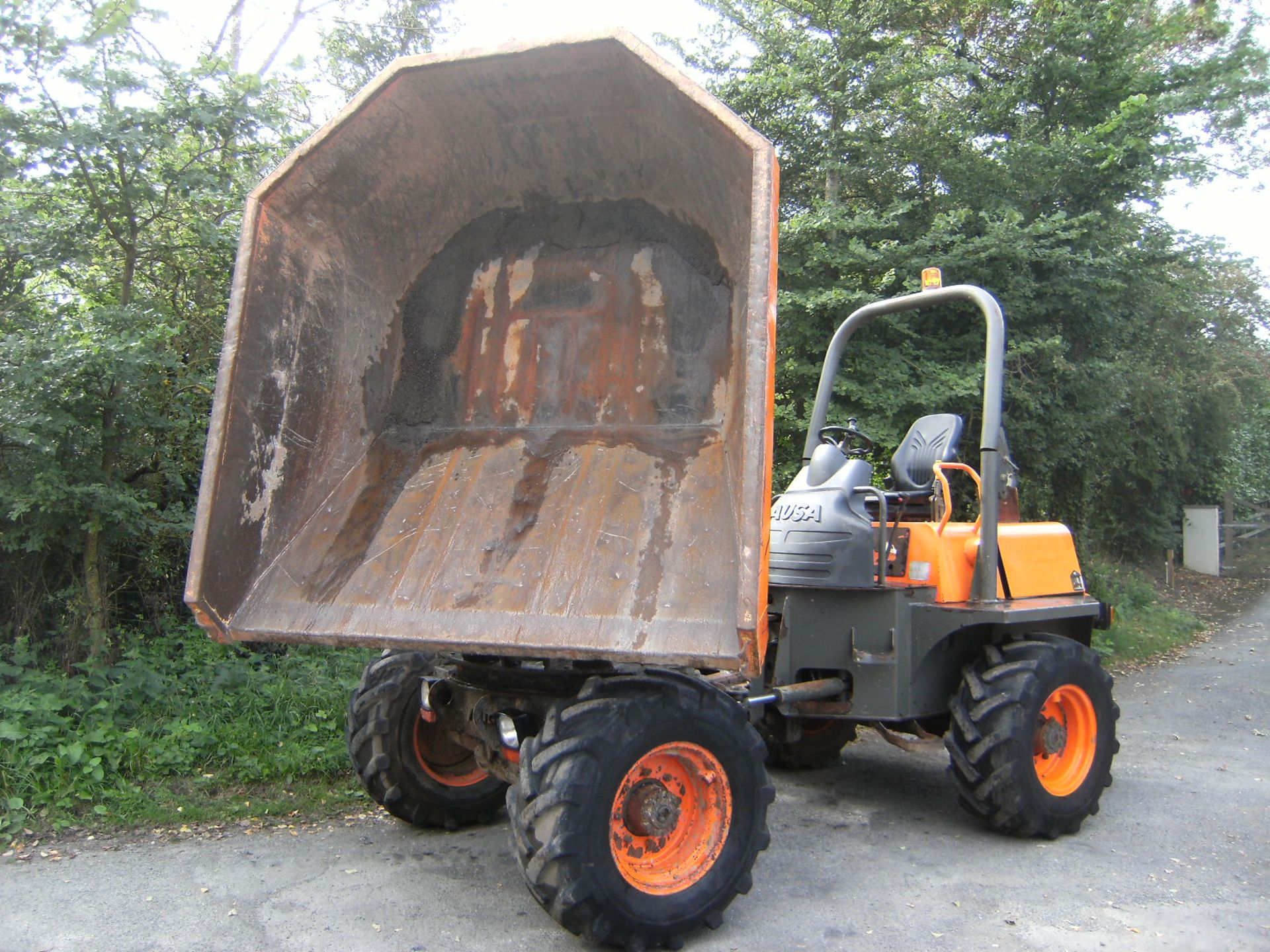 2008, Ausa D600 APG Dumper Serial No. 64057773, Hours 2339 approx, Swivel, Kubota Diesel Engine, - Image 5 of 5