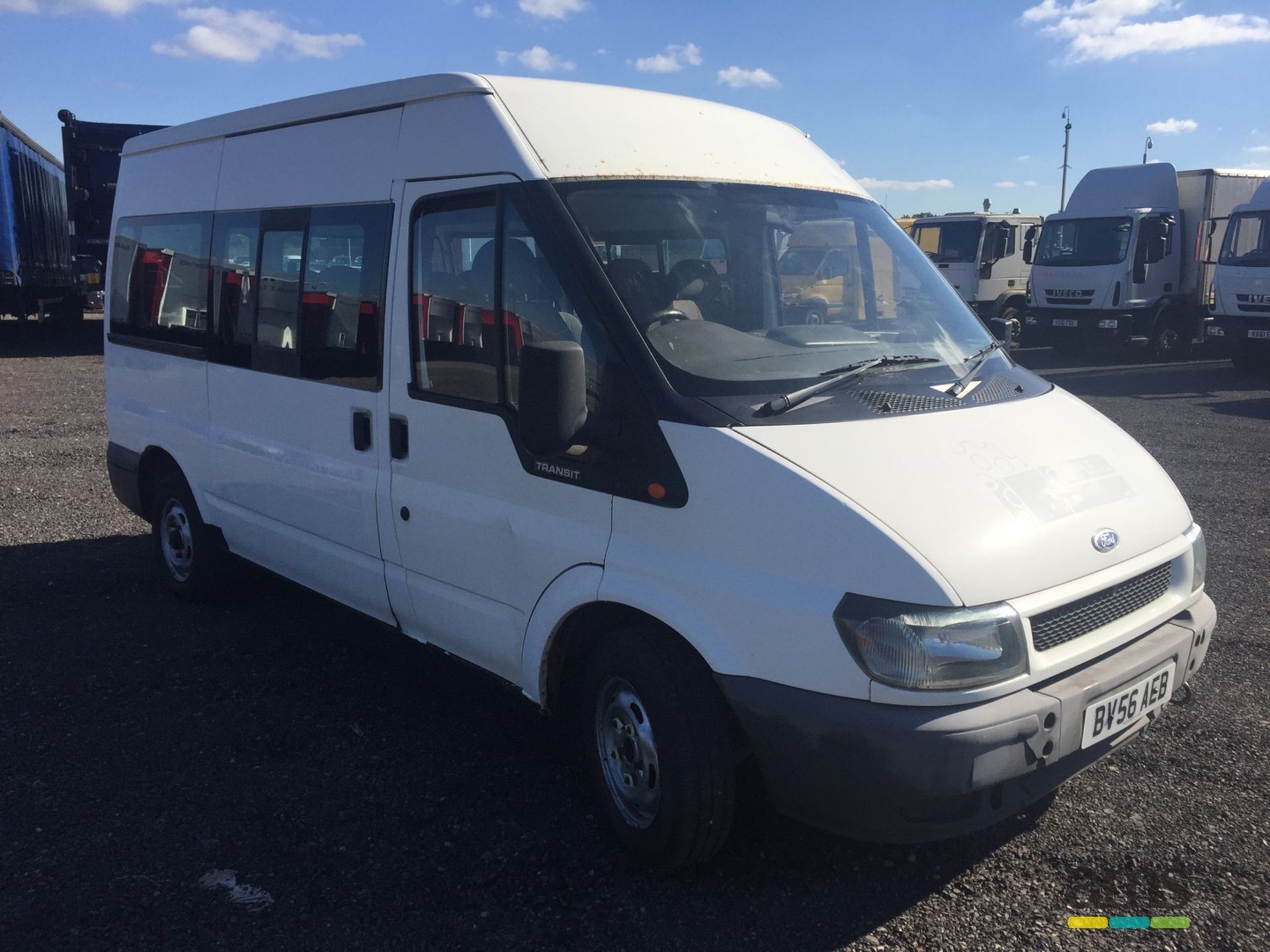 2006, Ford Transit 300 MWB Minibus Reg no. BV56 AEB, Mot Until July 2017, Rms 178,888 approx