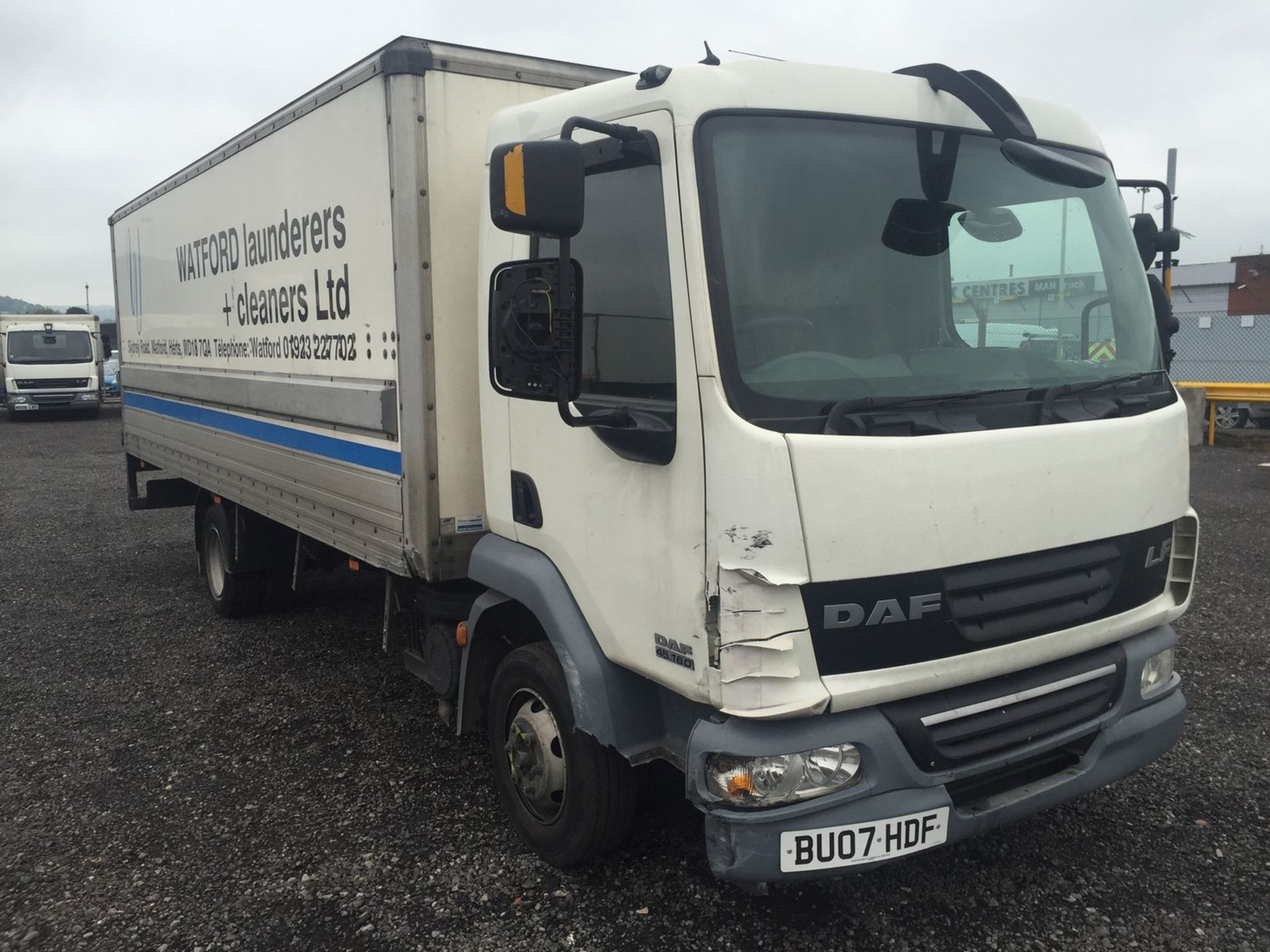 2007, Daf FA LF 45.160 08 E Rigid Box Lorry Reg BU07 HDF, No Mot, Kms approx c/w Tail Lift