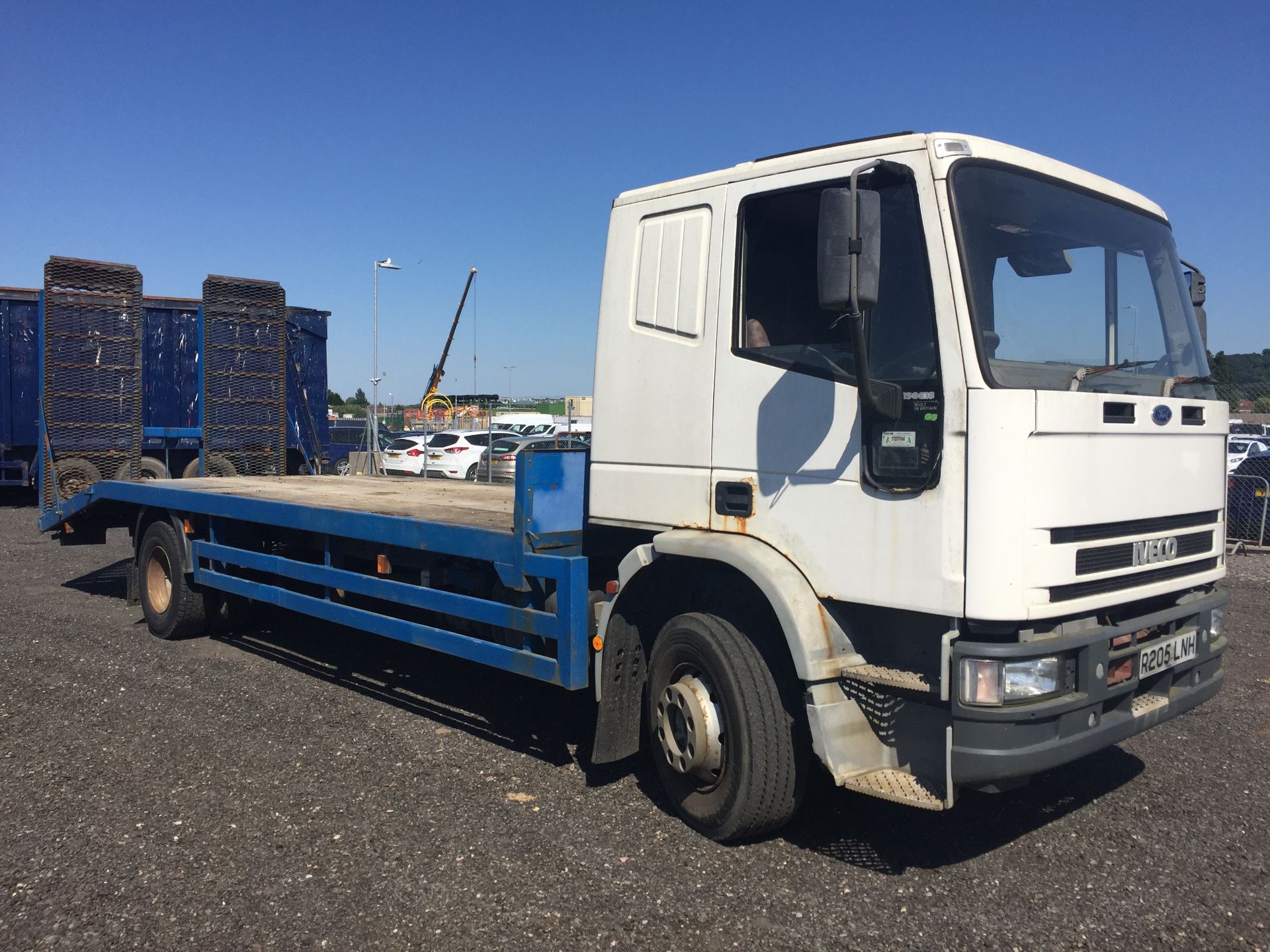 1998, Iveco CRG150E18 15 Ton Flatbed Lorry Reg No. R205 LNH, c/w Hydraulic Ramps, Winch, KMS 430,237