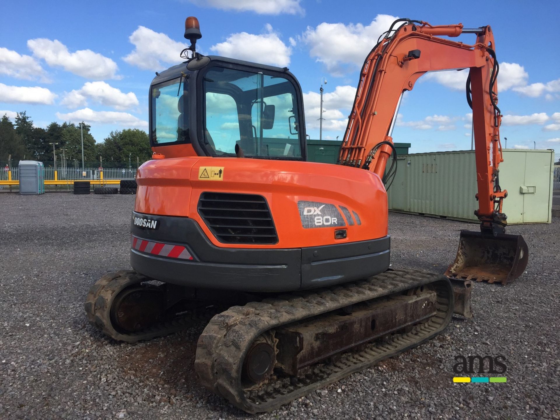 2010, Doosan DX80R Excavator Serial No. 50284, Hours 5040 approx. Cab, Rubber Track, Quick Hitch - Image 9 of 18