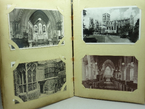 An album of approximately 400 early to mid 20th Century church postcards and similar - Image 3 of 7