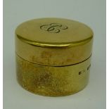A silver gilt pot by Asprey, London 1910, with initials,