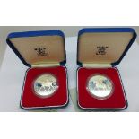 Two Silver Jubilee crowns,