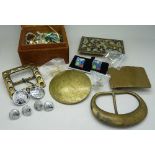 Jewellery, buckles, etc.