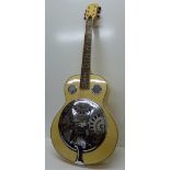 A Grace country and western resonator guitar,