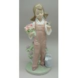 A Lladro figure, 05217, Spring, boxed, height 18.