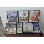 Seven Gil Elvgren prints