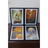 A set of four Boris Mirage prints,