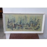 A 1960's Ben Maile London scene print,