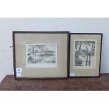 John Whepple, two landscape engravings,