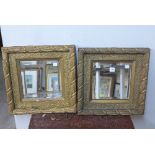 A pair of 19th Century gilt gesso framed mirrors