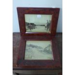 A pair of late 19th Century Japanese photographic prints