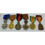 Six medals including Order of Leopold II