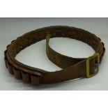 A gun cartridge belt